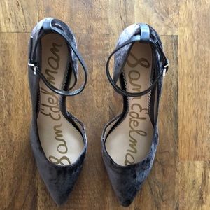 Brown Velvet Sam Edelman heels